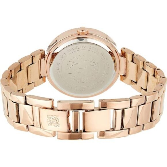 Women\'s Round Genuine Diamond Dial Bracelet Watch